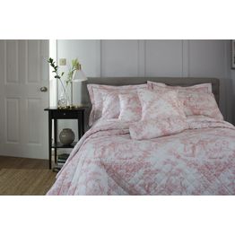 The Lyndon Company Duvet Cover Toile De Jouy Pink alternative