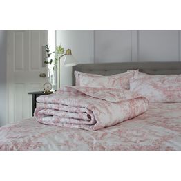 The Lyndon Company Bedspread Toile De Jouy Pink alternative
