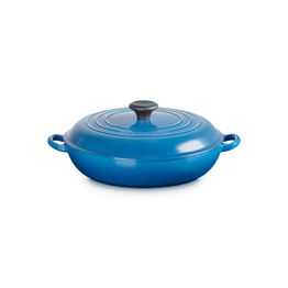 Le Creuset Cast Iron Shallow Casserole 30cm Marseille Blue