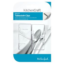Kitchencraft Set of Four Stainless Steel Table Cloth Clips alternative