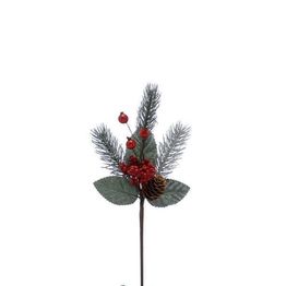 Festive Red Berry &amp; Rosehip Pick 28cm alternative