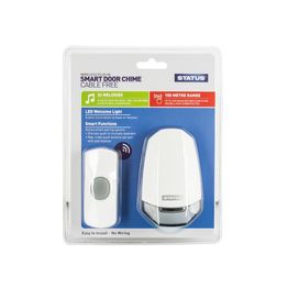 Status Cable Free Plug In Door Chime with Welcome Light alternative