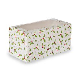 Creative Party Christmas Holly Yule Log Cake Box 5x5x10inch J079 alternative