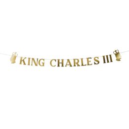 King Charles III Banner Gold 2mtr alternative