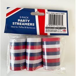 Union Jack Paper Streamers Pack of 3 alternative