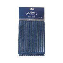 Stow Green Smithfield Butchers Stripe Navy Cotton Apron alternative