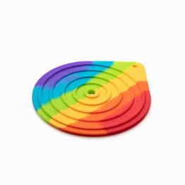 Taylors Eye Witness - Grande Spatola In Silicone Flessibile Colore Latticello E Turchese - Anti Graffio Per Pentole Antiaderenti - Resistente Al Calore E Lavabile In Lavastoviglie