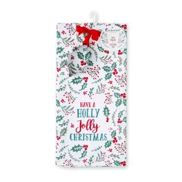 Cooksmart Christmas Jolly Holly Tea Towel &amp; Cutter Set alternative