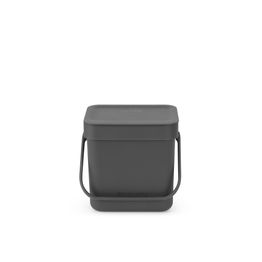 Brabantia Sort &amp; Go Waste Bin Dark Grey