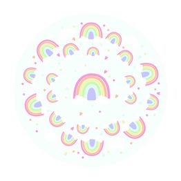 Creative Party Pastel Rainbow Cupcake Cases Pack of 75 alternative