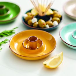 Dexam Sintra Glazed Terracotta Olive Dish Ochre alternative
