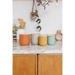 KitchenCraft Idilica Small Kitchen Canister with Beechwood Lid Green alternative