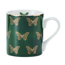 KitchenCraft Mikasa Butterflies Straight Sided Porcelain Mug