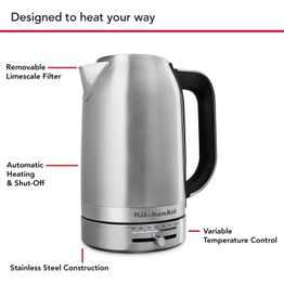 KitchenAid Variable Temperature Kettle 1.7ltr Stainless Steel alternative