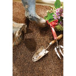 Hugrug Doormat Plain Fleck-Coffee 50x75cm alternative