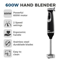 Tower Hand Blender Black 600w T12076 alternative