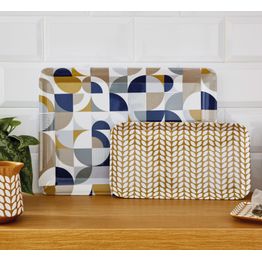 Cooksmart Small Serving Tray Bauhaus Geo alternative