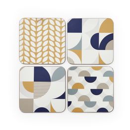 Cooksmart Bauhaus Geo Pack of 4 Placemats or Coasters