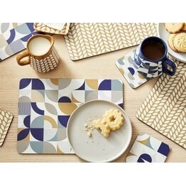 Cooksmart Bauhaus Geo Pack of 4 Placemats or Coasters