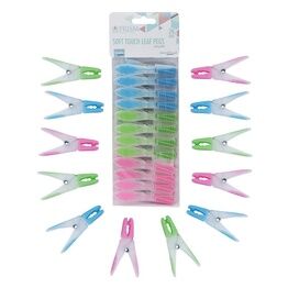 Prism Soft Touch Leaf Clothes Pegs 24pack 19-271