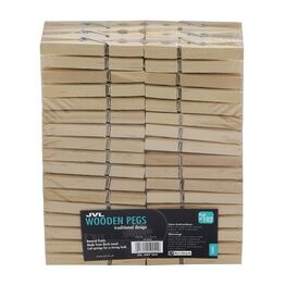 JVL Wooden Clothes Pegs 102 pack 19-242