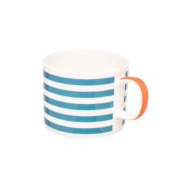 Siip Blue Stripe Short China Mug 300ml alternative