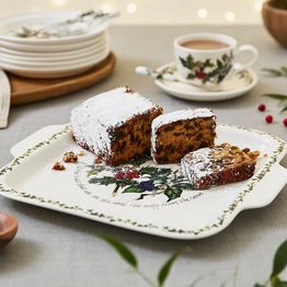 Portmeirion The Holly and The Ivy Square Handled Cake Plate 32cm alternative