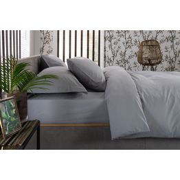 The Lyndon Company Duvet Cover Set 200 Thread Count Silver alternative