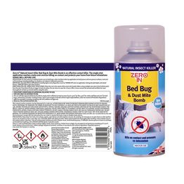 Zero In Bed Bug &amp; Dust Mite Killer Bomb 150ml ZER984 alternative