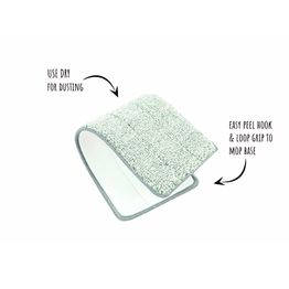 Greener Cleaner Telescopic Microfibre Flat Mop Replacement Head alternative