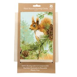 National Trust Squirrel Plant Based Cleaning Cloths Set of 2 alternative