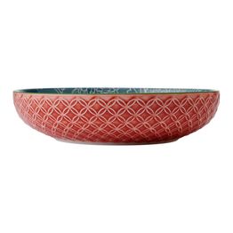 Mikasa Ceramic Pasta Bowl 21cm Leaf Print &amp; Geometric alternative
