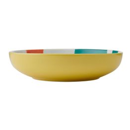 Mikasa Ceramic Pasta Bowl 21cm Yellow Abstract alternative