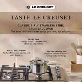 Le Creuset 3ply stainless steel Saucepan and Lid 14cm alternative
