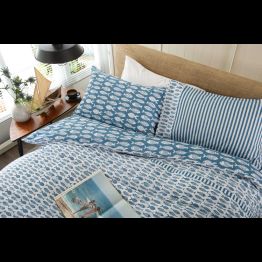 Lobster Creek Small Fish Reversible Bedding set alternative