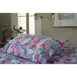 The Lyndon Company Misty Blue Soft Cotton Duvet Set with Cushion Cover alternative