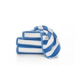 The Lyndon Company Boston Stripe Cotton Towels Royal Blue alternative