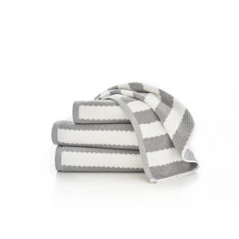 The Lyndon Company Boston Stripe Cotton Towels Silver alternative