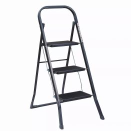 OurHouse 3 Rubber Tread Steel Step Ladder SR20056 alternative