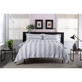 The Lyndon Company West End Bedlinen Duvet Cover Set Grey alternative