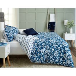 Deyongs Ornamental Tile Floral Bedlinen Duvet Cover Set
