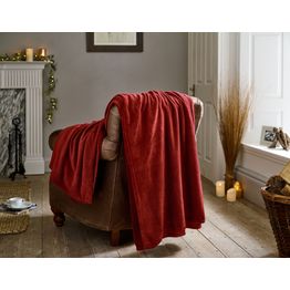 Deyongs The Big One Fleece Throw Wine 230x270cm