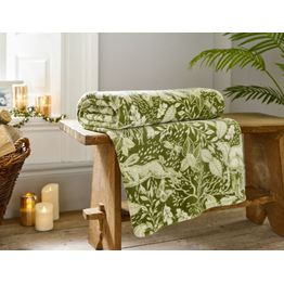 Deyongs Winter Forest Microfibre Printed Throw Sage 140x180cm