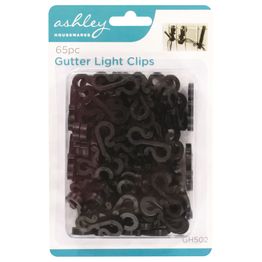 Ashley Housewares Gutter Light Clips 65pc BB-GH502