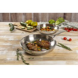 Allround Uncoated Frying Pan Set 24 and 28cm alternative