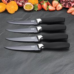 Brooklyn Chrome 4 Piece Ceramic-Coated Steak Knife Set alternative