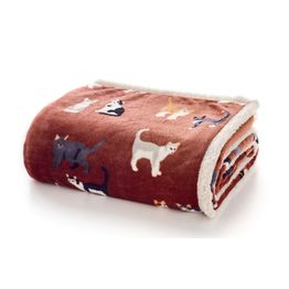Deyongs Mixed Kitty Brick Fleece Throw 140x180cm alternative
