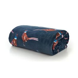 Deyongs Pheasant Navy Fleece Throw 140x180cm alternative
