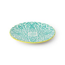 Mikasa Side Plate Yellow and Blue Geometric