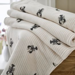 Lobster Creek Rock Lobster Fleece Throw alternative